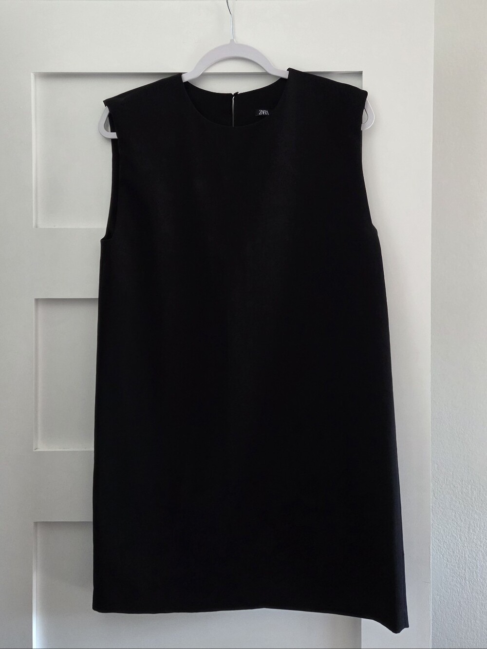 ZARA Little Black Dress with Padded Shoulder Pads